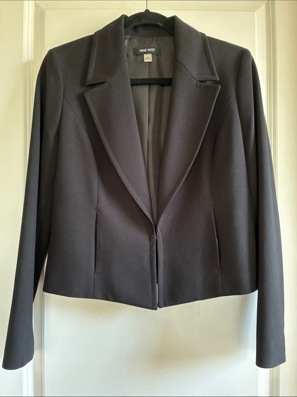 Nine West Black Blazer Jacket Women's size 2 office Tailored